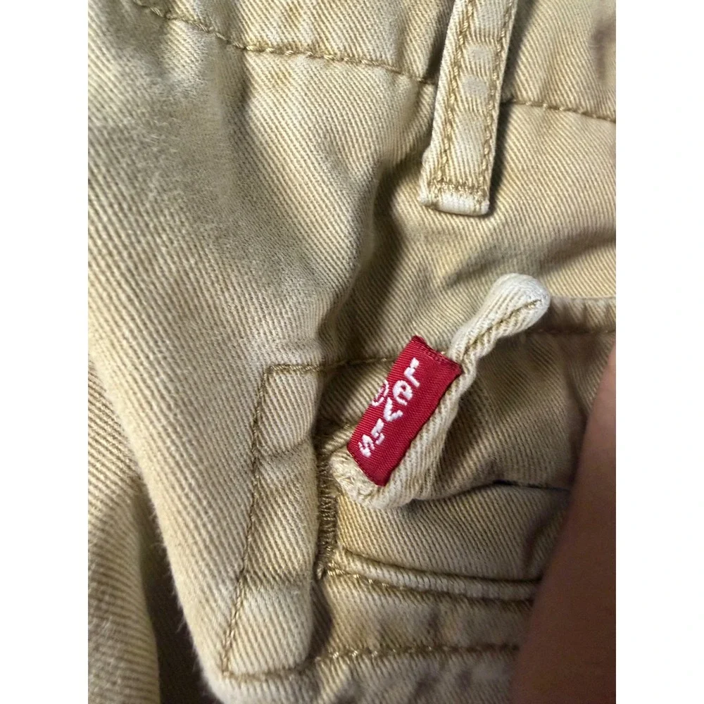 Levis Mens Tan Khaki Cargo Pants Straight Leg W32 L32 PC9-12462-0079 Cotton